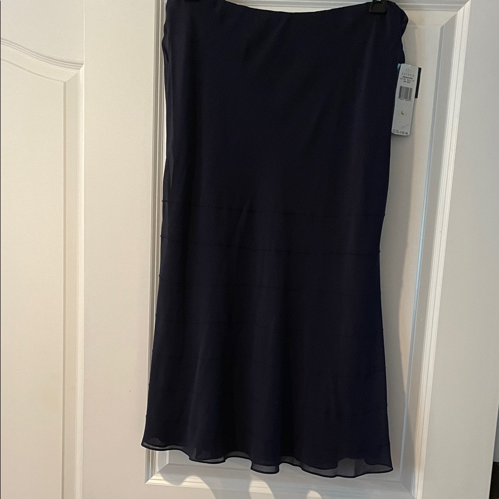 Lauren Ralph Lauren Dark Blue A-Line Skirt